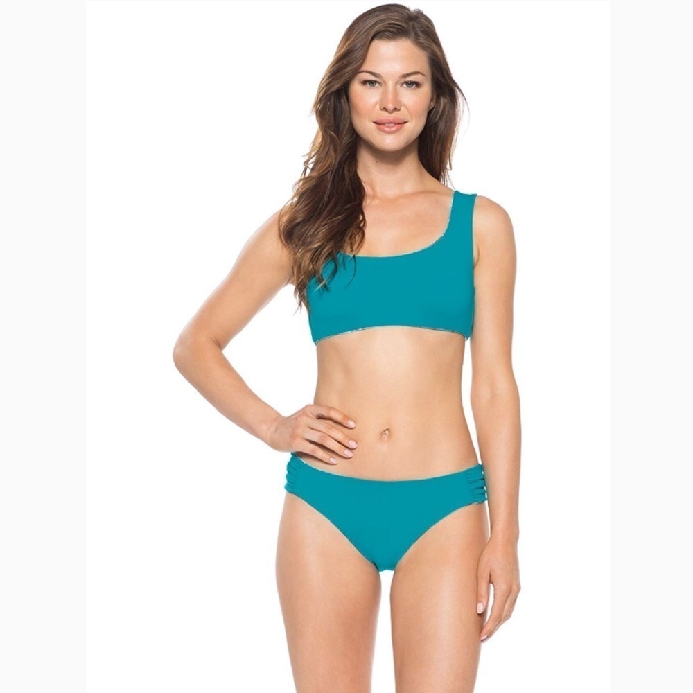 NWT Becca Women's Scoop Neck Reversible Bikini Top size Large - Picture 6 of 8